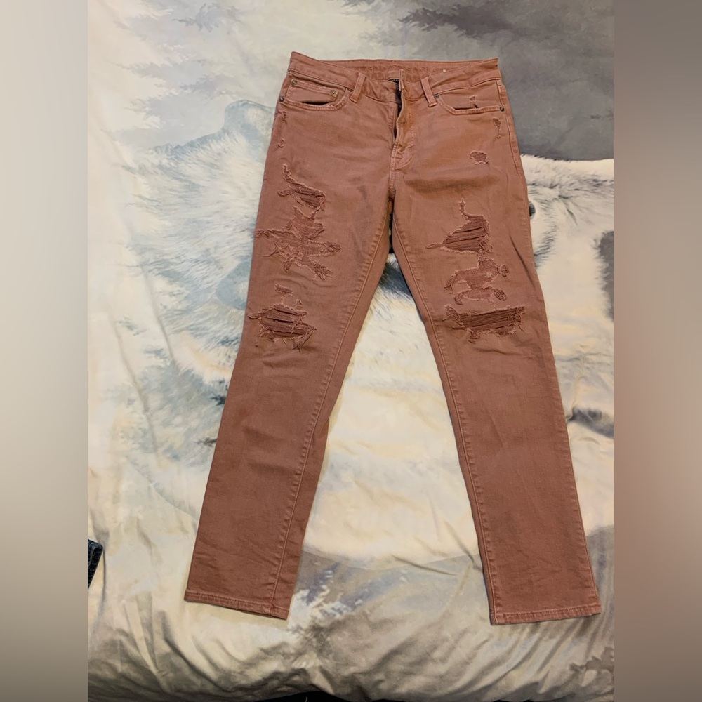 American Eagle Ne(x)t level Flex distressed skinny jeans